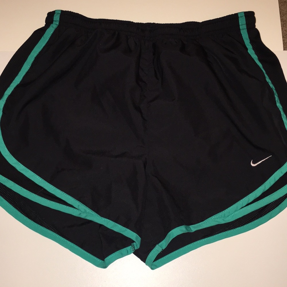 Nike Dri-fit green/black workout shorts
